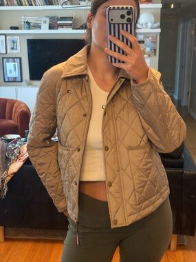 Tommy Hilfiger Quilted Beige Puff Jacket